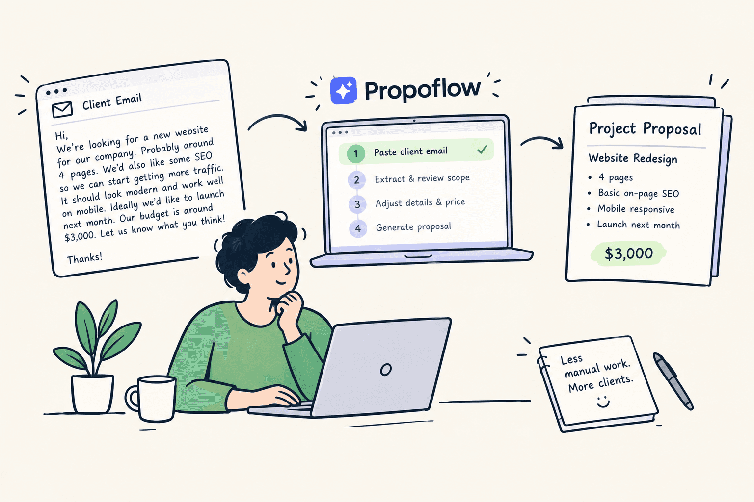 From Inquiry to Proposal: How to Turn a Client Email Into a Proposal